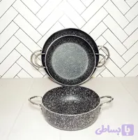 سرویس سه تابه گرانیتی دو دسته فلزی ویژه زومبا طرح طامیلا