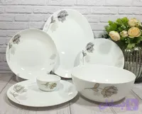 سرویس آرکوپال ۲۶ پارچه گرد کلاسیک طلادار فرانسوا مدل آلیسیا
