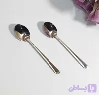 قاشق چای خوری تمام استیل خطی ۶ عددی با کیفیت بالا