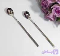 قاشق شربت خوری تمام استیل طرح ساده کلاسیک با کیفیت بالا ۶ عددی