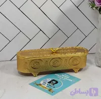 جا کارد و چنگال کشیده درب دار خاتم طلایی زومبا