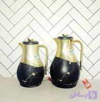فلاسک دو قلو فانتزی ماربل مشکی رگال مدل RGD05