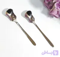 قاشق بستنی خوری تمام استیل طرح ساده کلاسیک با کیفیت بالا ۶ عددی