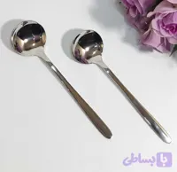 قاشق سوپ خوری تمام استیل طرح ساده کلاسیک با کیفیت بالا ۶ عددی