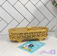جا کارد و چنگال کشیده درب دار نیزه ای طلایی زومبا