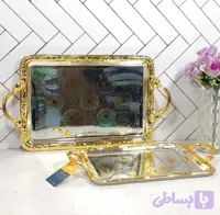 سینی استیل طلایی ریپل اوربیت ۲ تیکه مدل 1727GS2 استیل با کیفیت بسیار بالا