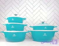 سرویس قابلمه گرانیت سبز آبی ۱۰ پارچ ووگاتی ROND