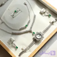 سرویس نقره کپی طلا سفید با عیار ۹۲۵ نقره اصل