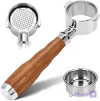 پرتافیلتراسپرسوساز بدون کف استیل با دسته چوبی