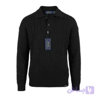 پلیور بافت دو دکمه طرح مارپیچ برند Polo Ralph Lauren