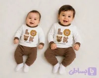 ست لباس نوزادي مدل آستين بلند كد 001