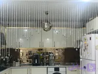 پرده کریستالی مدل پله ای