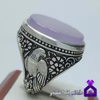 انگشتر عقیق سوسنی رکاب قلم کاری عقاب کد153
