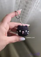 سرکلیدی بافتنی گربه