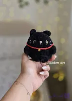 عروسک‌بافتنی گربه مخملی