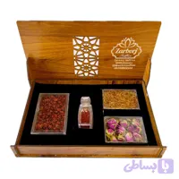 پک هدیه زربرج مدل چوبی سایز ۲