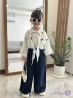 ست دخترانه پلنگی شومیز شلوار بگ تینیجری نوجوان