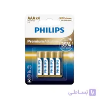 باتری قلمی فیلیپس Premium Alkaline LR06M4B/40 AA بسته 4 عددی