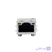 کانکتور شبکه RJ45 روبردی خوابیده چراغ دار