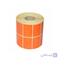 لیبل (برچسب) پی وی سی دو ردیفه نارنجی 51×34 3000 عددی