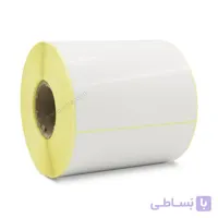 لیبل (برچسب) کاغذی زرد تک ردیفه 100×80