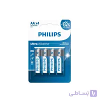 باتری قلمی فیلیپس الترا آلکالاین Ultra Alkaline LR6E4B/40 بسته 4 عددی