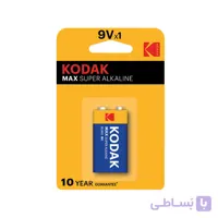 باتری کتابی کداک مکس سوپر آلکالاین 6LR61 9V