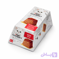کنسرو موس گربه پورینا گورمت با طعم گوشت گاو بسته دو عددی