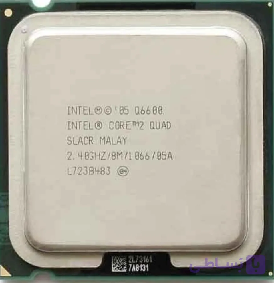 سی پی یو چهار هسته ای اینتل مدل Q6600 quad core استوک