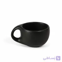 فنجان سرامیکی قهوه‌خوری زی‌هوم مدل خاص کد ۵ رنگ مشکی مات ۲۵۰ میلی‌لیتر