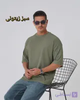 تیشرت بیسیک اورسایز مردانه (کد ۲۱۳۳)