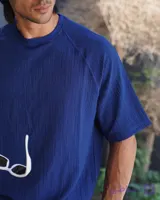 تیشرت بیسیک مردانه قواره باکسی (کد ۲۱۳۵)