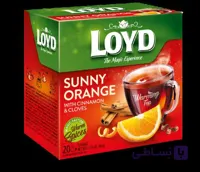 چای کیسه ای هرمی لوید LOYD مدل آفتابی نارنجی sunny orange پک 20 تایی