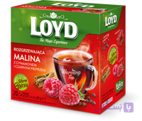چای کیسه ای هرمی لوید LOYD مدل تمشک گرم warm raspberry پک 20 تایی