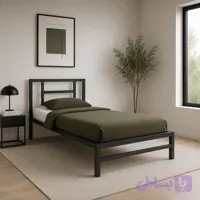 تخت خواب فلزی صنعتی تمام فلزی مستحکم B105