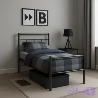 تخت خواب فلزی صنعتی تمام فلزی مستحکم B107