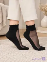 جوراب زنانه دو ربع کف قایقی