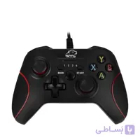 دسته بازی تسکو مدل TG 120 با اتصال USB دارای 17 کلید، 2 موتور لرزش و نشانگر LED، کابل 1.8 متری