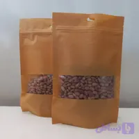 پاکت ایستاده زیپدار قهوه کرافت MG سایز 12*18 (8کیلویی)