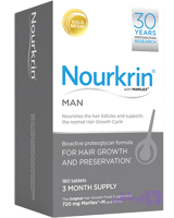 قرص نورکرین آقایان مدل Nourkrin Man بسته ۱۸۰ عددی