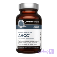کپسول کینوکو پلاتینوم AHCC کوالیتی آو لایف ۷۵۰ میلی‌گرم ۶۰ عددی