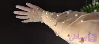 دستکش بلند نگین مرواریدی عروس