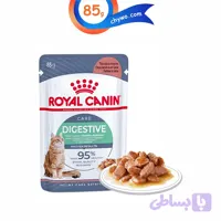 پوچ گربه رویال کنین برای حمایت از گوارش در سس مدل دایجستیو وزن 85 گرم Royal Canin Digestive Care