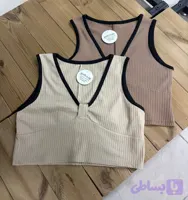 کراپ یقه هفت جلو پاپیون کرکره