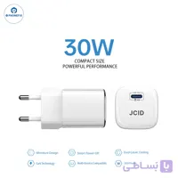 شارژر 30W سفید Eu Plug برند jC