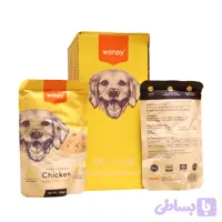 پوچ سگ ونپی با طعم مرغ و جگر Wanpy Super Premium Chicken & Liver وزن 100 گرم