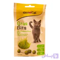 تشویقی گربه جیم کت مدل Gras Bits با طعم علف گربه وزن 40 گرم