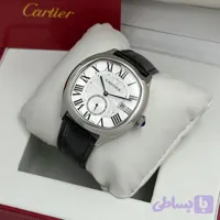 ساعت مچی مردانه کارتیه اتوماتیک زیر ثانیه صفحه سفید