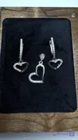نیم ست نقره قلبی nng16