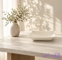 ظرف سرو مستطیل سرامیکی سفید ظرف پذیرایی مدرن سارا هوم